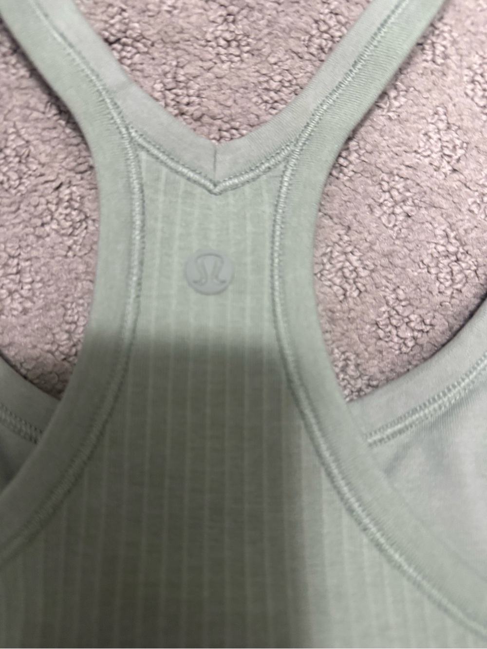 Lululemon Ribbed Racerback Tank Top - Sage Green - Picture 3 of 3
